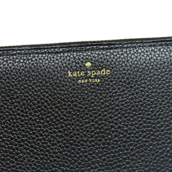 Kate Spade Brigitta Mulberry Street Large Wallet Wristlet Black Leather NWT & Bo - Picture 7 of 16